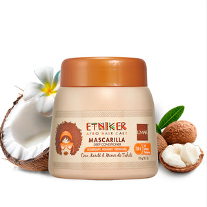 Mscarilla, Mascarilla Etniker, Deep Conditioner, Deep Conditioner Etniker, Desenredante, Hidratante, Reparadora, Coco, Karite, Monoi de Tahiti, Sin Sal, Sin Sulfatos, Sin Parabenos, Producto Etniker, Etniker