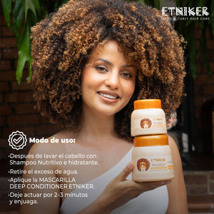 Mascarilla Acondicionador, Mascarilla Acondicionador Etniker, Producto Mascarilla Acondicionador Etniker, Despues de Lavar el Cabello, Nutritivo e Hidratante, Retira el Exceso de Agua, Deja Actuar, Producto Etniker, Etniker