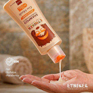 Shampoo, Shampoo Etniker, Nourishing Shampoo, Nourishing Shampoo Etniker, Nutritivo, Hidratante, Coco, Karite, Sin Sal, Sin Parabenos, Producto Etniker, Etniker