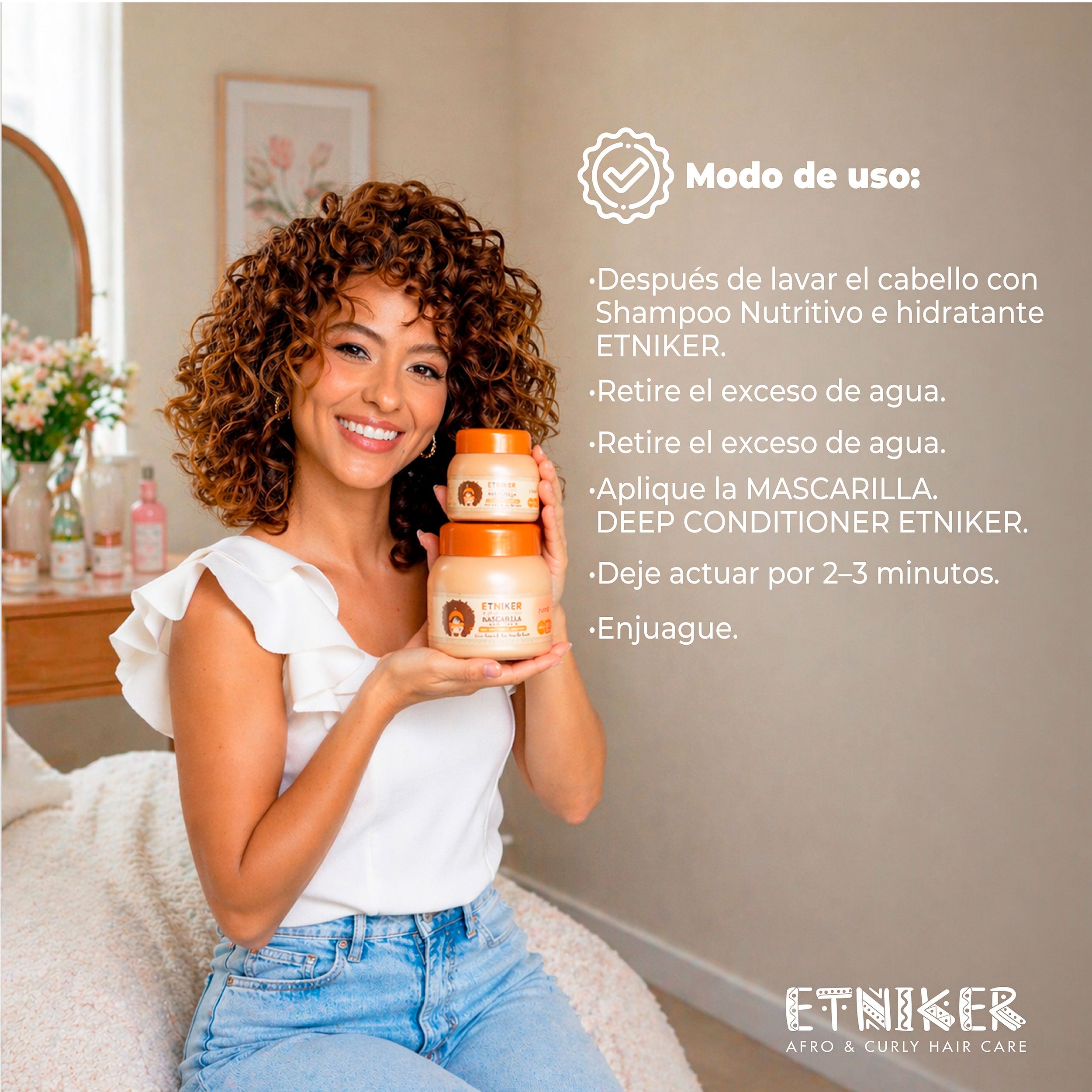 Deep Conditioner, Deep Conditioner Etniker, Mascarilla, Mascarilla Etniker, Natrutivo, Hidratante, Producto Etniker, Etniker