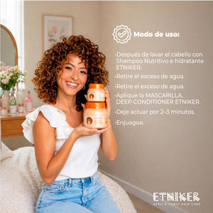 Deep Conditioner, Deep Conditioner Etniker, Mascarilla, Mascarilla Etniker, Natrutivo, Hidratante, Producto Etniker, Etniker