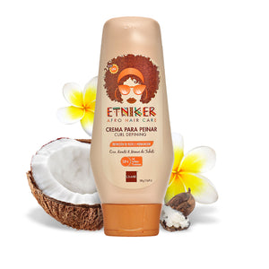 Crema para Peinar, Crema para Peinar Etniker, Curl Defining, Curl Defining Etniker, Definicion, Hidratacion, Coco, Karite, Monoi de Tahiti, Sin Sal, Producto Etniker, Etniker